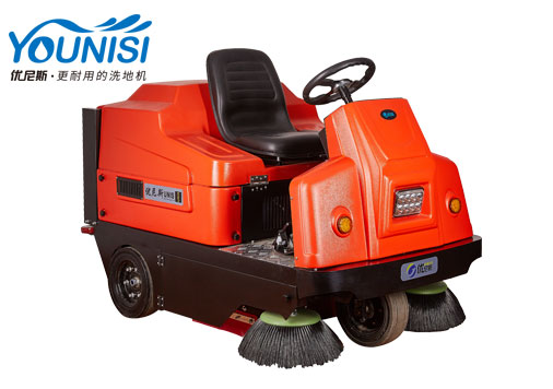 優尼斯UNS1350駕駛式掃地車|物業保潔掃地機|電動清掃車
